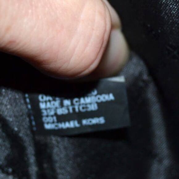 Michael Kors Jet Set Large Black Logo Crossbody Purse & Card Case Wallet Set - Picture 8 of 15